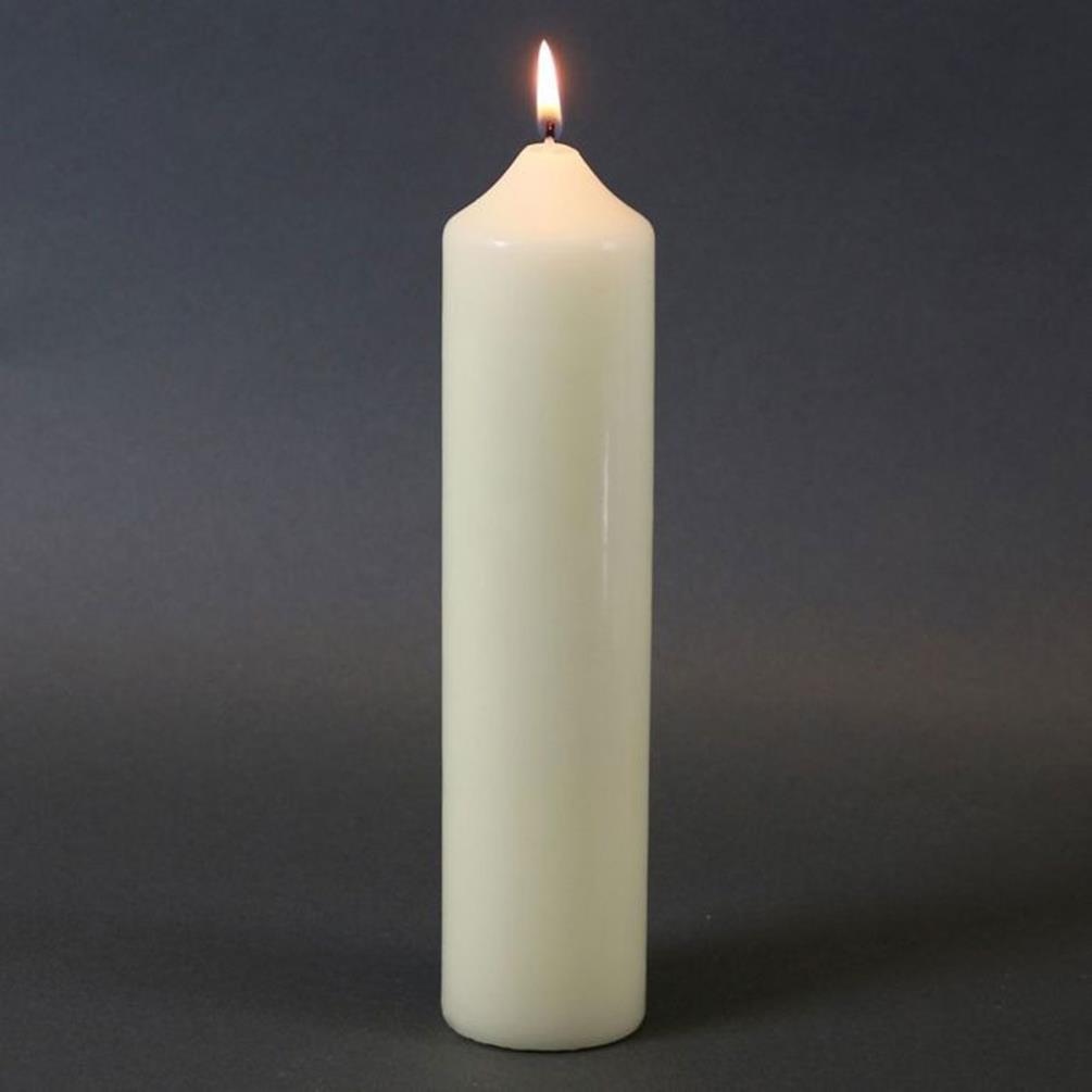 Chapel Candles Ivory Pillar Candle 26.5cm x 5cm Extra Image 1